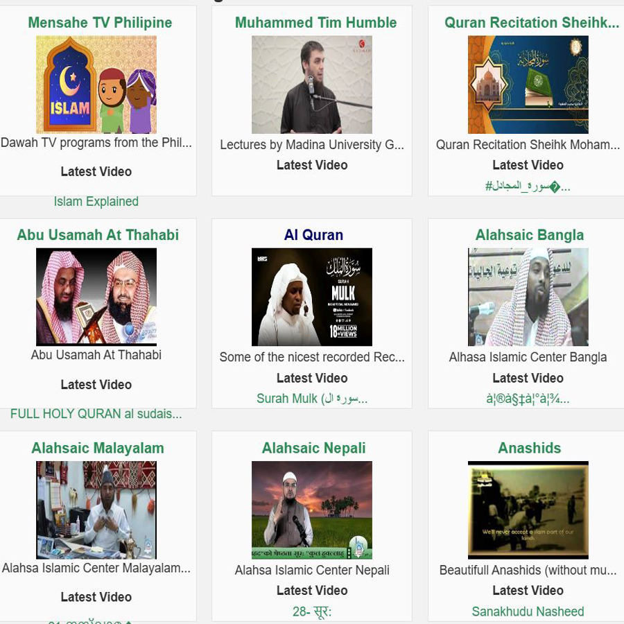 Dawah Videos in 32 languages